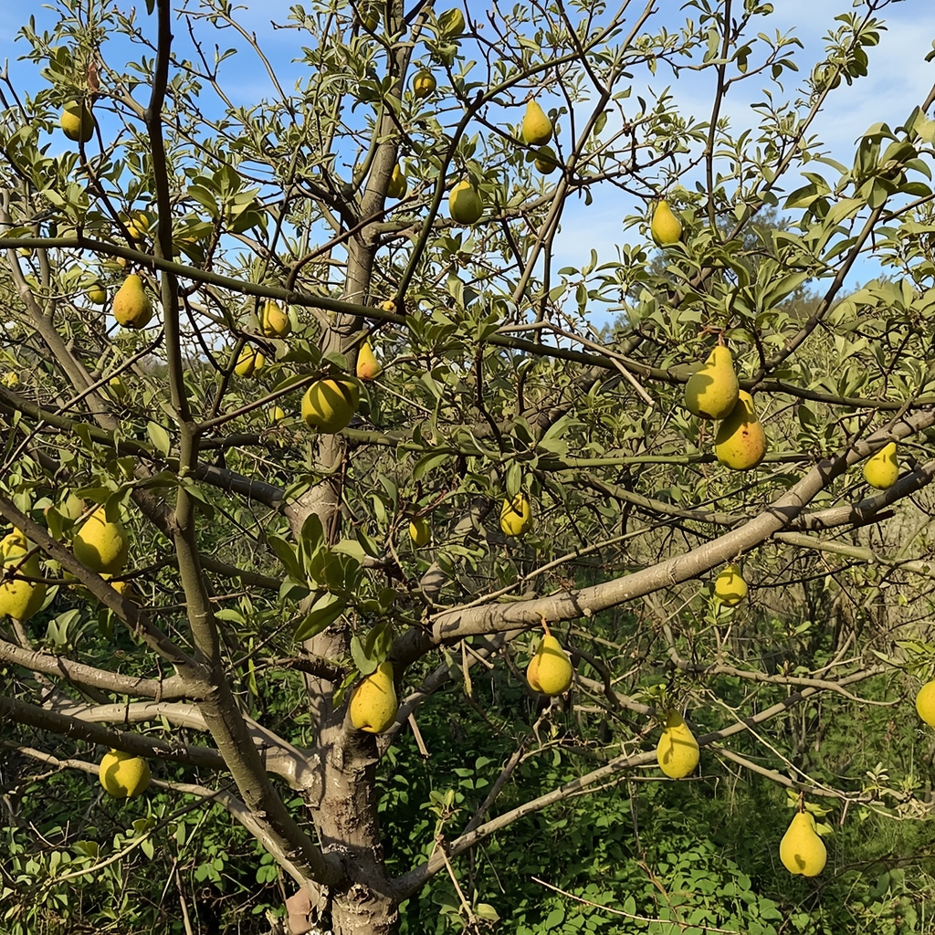 Zimska rezidba kruške – oblikovanje krošnje i uklanjanje starih grana za bolji prinos.