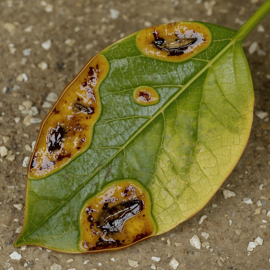 čadava krastavost jabuke simptomi na listu